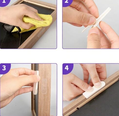 Heavy Duty Picture Hanging Strips - 24 Pairs (48 Strips) for Hanging Picture Frames and Christmas Hooks, no Damage, no Nails Required in Saudi Arabia