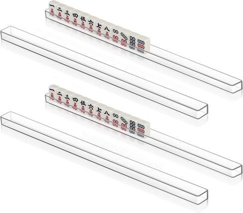 ibasenice 4Pcs Mini Mahjong Racks U-Shaped Slot Tile Holders Portable Lightweight Travel Mahjong Accessories Organizer Stable Tile Display Stand in Saudi Arabia