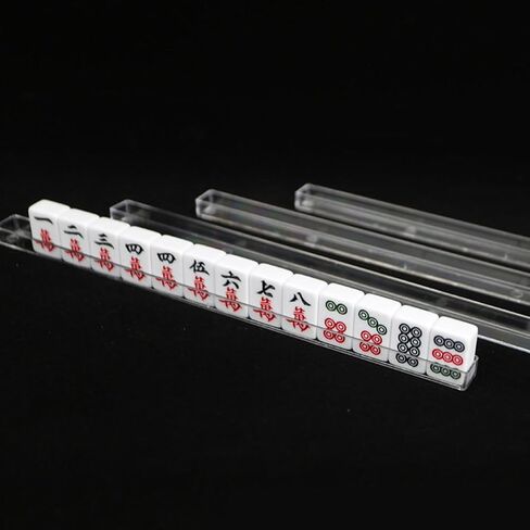 ibasenice 4Pcs Mini Mahjong Racks U-Shaped Slot Tile Holders Portable Lightweight Travel Mahjong Accessories Organizer Stable Tile Display Stand in Saudi Arabia