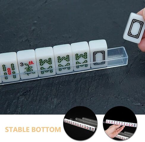 ibasenice 4Pcs Mini Mahjong Racks U-Shaped Slot Tile Holders Portable Lightweight Travel Mahjong Accessories Organizer Stable Tile Display Stand in Saudi Arabia