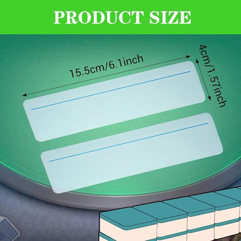 5Pcs Mahjong Line Reader, Mahjong Card Line Reader, Mah Jong Accessories for Ma Jiang Players (Blue) in Saudi Arabia