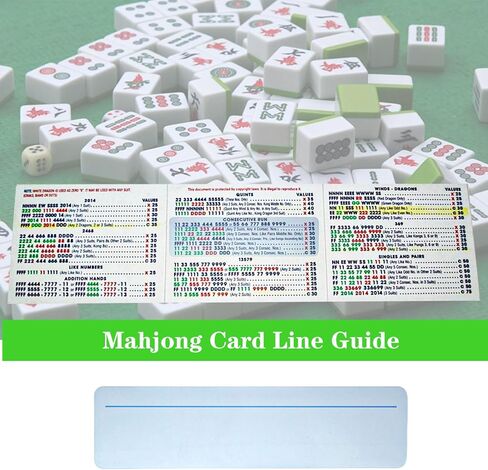 5Pcs Mahjong Line Reader, Mahjong Card Line Reader, Mah Jong Accessories for Ma Jiang Players (Blue) in Saudi Arabia