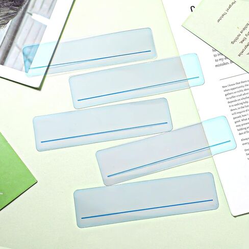 5Pcs Mahjong Line Reader, Mahjong Card Line Reader, Mah Jong Accessories for Ma Jiang Players (Blue) in Saudi Arabia