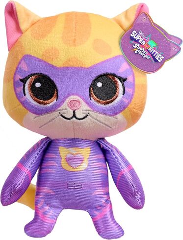 Disney Jr. SuperKitties Small 8-inch Plush Sparks Stuffed Animal, Su-Purr Wild Outfit, Kitten, Toy for Fans, Girls, Kids, Easter Basket Fillers, Gifts, Presents, Ages 2 and Up by Just Play in Saudi Arabia