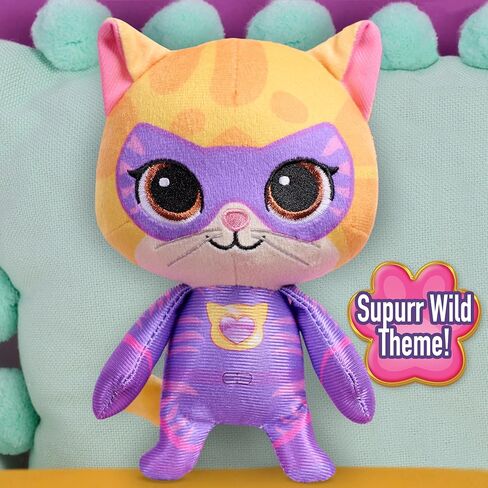 Disney Jr. SuperKitties Small 8-inch Plush Sparks Stuffed Animal, Su-Purr Wild Outfit, Kitten, Toy for Fans, Girls, Kids, Easter Basket Fillers, Gifts, Presents, Ages 2 and Up by Just Play in Saudi Arabia