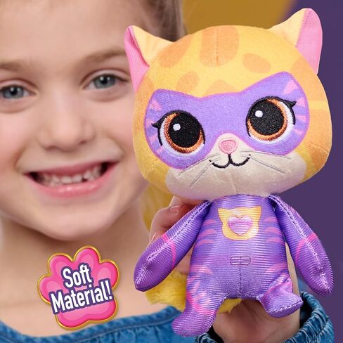 Disney Jr. SuperKitties Small 8-inch Plush Sparks Stuffed Animal, Su-Purr Wild Outfit, Kitten, Toy for Fans, Girls, Kids, Easter Basket Fillers, Gifts, Presents, Ages 2 and Up by Just Play in Saudi Arabia