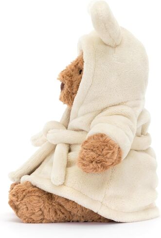 Jellycat Bartholomew Bear with Bathrobe Stuffed Animal, 10 inches - Teddy Bear Plush - Soft & Huggable - Classic Children's Gift in Saudi Arabia