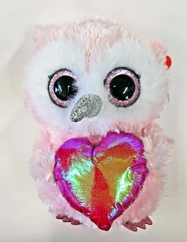Ty Beanie Boo Whisper The Owl with Heart for Valentines 2026-6" in Saudi Arabia
