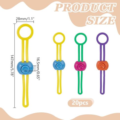 HOBBIESAY 20PCS Bag Sealing Clips Adjustable Elasticity Clay Bag Tie Airtight Seal Strap Tie Set Wrist Strap Reusable Tool Wraps Closure Multi Purpose Sealer Pottery Tool Ties for Bags Closure in Saudi Arabia