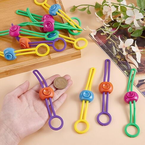 HOBBIESAY 20PCS Bag Sealing Clips Adjustable Elasticity Clay Bag Tie Airtight Seal Strap Tie Set Wrist Strap Reusable Tool Wraps Closure Multi Purpose Sealer Pottery Tool Ties for Bags Closure in Saudi Arabia