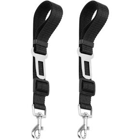 Dog Seat Belt for Car, Pet Seat Belt, Adjustable Nylon Pet Seatbelt Car Safety Harnesses Lead Restraint Strap, Supports All Cars, Seatbelt for Dogs, Cats & Ferrets Travel Harness in Kuwait