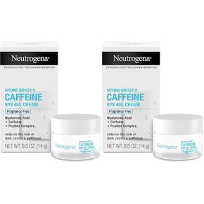 Neutrogena Hydro Boost + Eye Cream for Dark Circles & Puffiness, Under Eye Cream with Caffeine, Hyaluronic Acid and Peptides, Fragrance Free, 0.5 oz in Kuwait