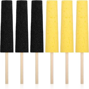 6 قطع من إسفنجات الفخار من شيميرو للطين مع عصا، إسفنجة فخارية قابلة لإعادة الاستخدام بلونين، أدوات التشذيب والتشكيل والتشطيب السيراميكية لملحقات إسفنجة إصلاح نتوءات الطين ونحت الطين in Kuwait