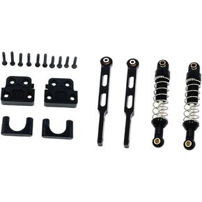 RC Rear Shock Absorber Set Rear Axle Leaf Spring Modified Rods Set 1/12 Professional RC Car Model DIY Sturdy Screws for MN82S, Red in Saudi Arabia