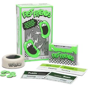 لعبة Exploding Kittens Fast Friends Party - لعبة بطاقات تخمين السرعة مع مؤقت ورموز الحياة وحامل البطاقات، ليلة الألعاب العائلية، للأعمار من 7 سنوات فما فوق، 2-8 لاعبين، جولات مدتها 10 دقائق in Kuwait