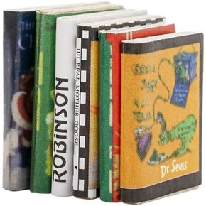 Odoria 1/12 Miniature Books 6Pcs Dollhouse Decoration Accessories in Saudi Arabia