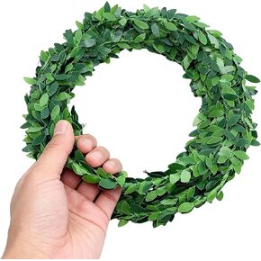إكليل أوراق شجر صغير بطول 24.6 قدم، ديكور صغير لبيت الدمى مصنوع يدويًا من البلاستيك، مثالي لبيوت الدمى بمقياس 1:6، وحفلات الزفاف الخيالية وإكسسوارات الحديقة المصغرة in Kuwait