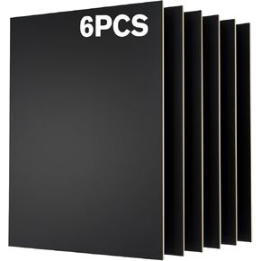 6 Pack Pre-Painted Colored Plywood Sheets, 11.7" x 8.27" x 1/8 (3mm) Thin Basswood Sheets Ideal for Laser Cutting, Engraving, DIY Crafts & Model Making (White) in Kuwait