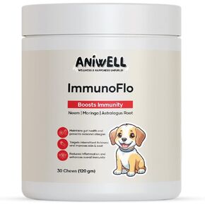 ImmunoFlo: حل طبيعي لعصر جديد للحساسية والمناعة، مدعم بجذور القتاد وبذور الكتان C3 - يعزز تخفيف الحساسية الموسمية، وصحة الأمعاء والجهاز الهضمي - مضغ ناعم in Kuwait