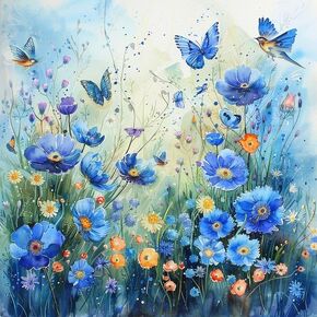 Hlison Paint by Numbers Kit for Adults, Flowers Adults Paint by Number Kits with Complete Sets, DIY Acrylic Paint by Number for Great Decor& Gift - 16x16 Inch in Kuwait