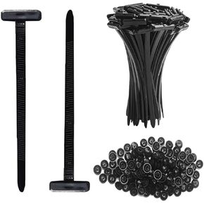 200 Pcs Nylon Universal Cable Tie Buckle Nylon Zip Ties With Pin & Button Heavy Duty Self Lock Car Zipper Clip Plastic Cable Ties Tool Fasteners in Saudi Arabia