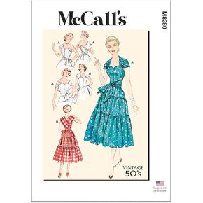 McCalls M8280F5 Misses' Dresses Sewing Pattern Kit, Design Code M8280, Sizes 16-18-20-22-24 in Saudi Arabia