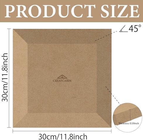 CREATCABIN Square Pottery Molds Ceramics Plate Forming Molds Wooden Pottery Forms Clay Pottery Molding Tools MDF Ceramics Dish Plate Slump Mold for Handbuilding Plates DIY Craft Supplies 11.8 Inch in Saudi Arabia