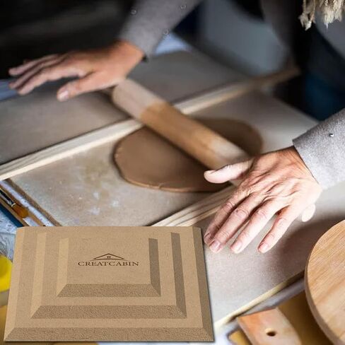 CREATCABIN Square Pottery Molds Ceramics Plate Forming Molds Wooden Pottery Forms Clay Pottery Molding Tools MDF Ceramics Dish Plate Slump Mold for Handbuilding Plates DIY Craft Supplies 11.8 Inch in Saudi Arabia