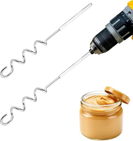 مطحنة اللحوم وملحق مثقاب خافق البيض، أداة خلاط من الفولاذ المقاوم للصدأ 304 للمثاقب الكهربائية القياسية لفطائر اللحم المطحونة والكريمة والخفافيش (فضي) in Kuwait