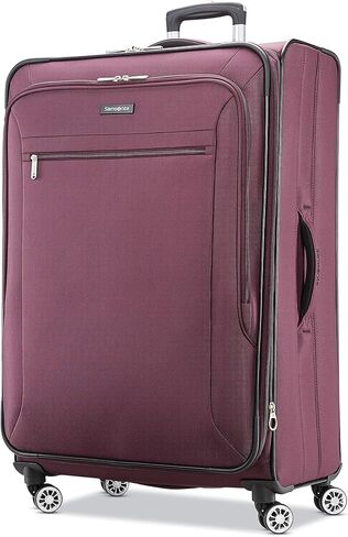 Samsonite Ascella X Softside Expandable Luggage with Spinners, Plum, Checked-Large 29-Inch in Kuwait