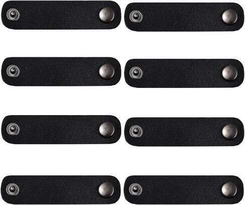 8PCS Cowhide Leather Scarf Clasp Clips Fashion Silk Buckle Ring Geuine Leather Bandana Slides Clasp Solid Color Scarf Holder Clothing Accessories for Tie Ribbon Neckerchief Shawl in Saudi Arabia