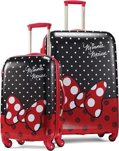 American Tourister Unisex Kid's Disney Hardside Luggage with Spinner Wheels, Multicolor, Carry-On 20-Inch in Kuwait
