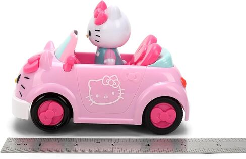 سيارة Jada Hello Kitty RC بمقياس 1:32 - وظيفة بسيطة للتحكم عن بعد باللون الوردي قابلة للتحويل مع ألعاب مجسمة غير قابلة للإزالة in Saudi Arabia