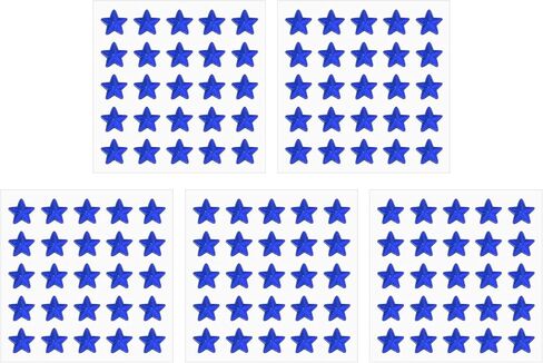 PATIKIL Star Gem Stickers 10mm, 5 Sheet Self Adhesive Acrylic Star Rhinestones Jewel Sticker Crystal Embellishment Sheet for Crafting Nail Decor Makeup DIY, Dark Blue in Saudi Arabia