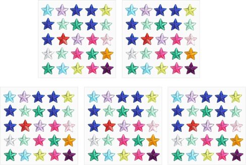 PATIKIL Star Gem Stickers 10mm, 5 Sheet Self Adhesive Acrylic Star Rhinestones Jewel Sticker Crystal Embellishment Sheet for Crafting Nail Decor Makeup DIY, Dark Blue in Saudi Arabia