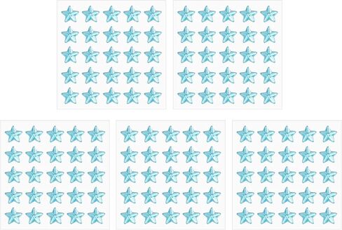 PATIKIL Star Gem Stickers 10mm, 5 Sheet Self Adhesive Acrylic Star Rhinestones Jewel Sticker Crystal Embellishment Sheet for Crafting Nail Decor Makeup DIY, Dark Blue in Saudi Arabia