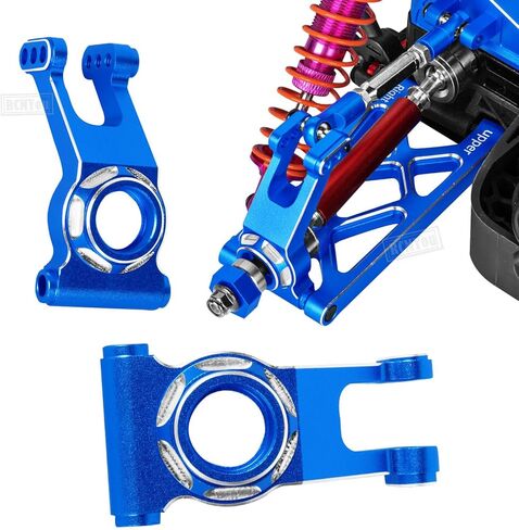 Alloy Front Rear Suspension Arm & Steering Blocks Caster Blocks C-Hubs Stub Axle Carriers Upgrades Part for 1/10 Granite/Senton 3S Blx & Mega 550,Vorteks 3S Blx,Navy Blue in Saudi Arabia