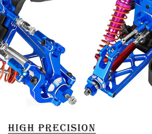Alloy Front Rear Suspension Arm & Steering Blocks Caster Blocks C-Hubs Stub Axle Carriers Upgrades Part for 1/10 Granite/Senton 3S Blx & Mega 550,Vorteks 3S Blx,Navy Blue in Saudi Arabia