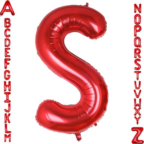 AULE 40 Inch Big Red 6 Balloon Number Large Foil Helium Number Balloons 0-9 Jumbo Giant Happy 6th Birthday Party Decorations for Boy or Girl Huge Mylar Anniversary Party Supplies in Kuwait