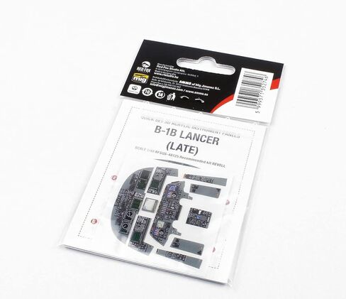 Red Fox Studio 1/48 Rockwell B-1B Lancer، لوحة داخلية أكريليك ثلاثية الأبعاد متأخرة (للمستوى)، أجزاء نموذج بلاستيكي RFSQS-48125 in Saudi Arabia