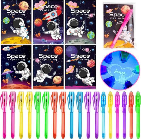 24 حزمة من هدايا عيد الحب للأطفال في الفصل الدراسي قلم تجسس بالحبر غير المرئي مع بطاقات عيد الحب، وبطاقات تبادل عيد الحب المدرسية هدية تبادل الفصول الدراسية للأولاد والبنات in Kuwait