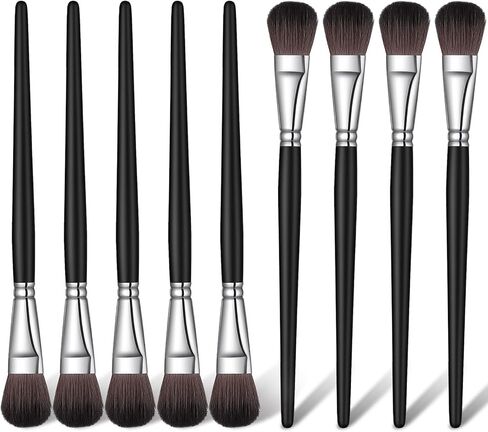 Bewudy 9 Pcs Mop Brush for Acrylic Painting, 1 Inch Oval Blending Brush for Acrylic Painting with Short Wooden Handle, Paint Brushes for Watercolor Acrylics Face Oil Paintings in Saudi Arabia