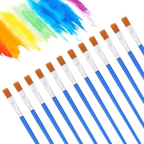 30 Pcs Flat Paint Brushes, Small Brush Bulk Miniature Detail Acrylic Painting for Classroom Watercolor Painting in Saudi Arabia