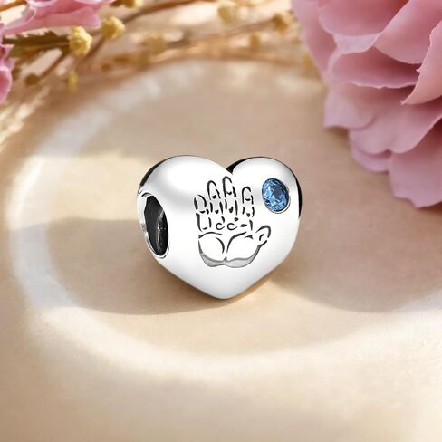 Silver Heart with Blue Accents Bracelet,Suitable for Gifting to Classmates, Friends, Lovers, Family, and Others on Holidays in Saudi Arabia