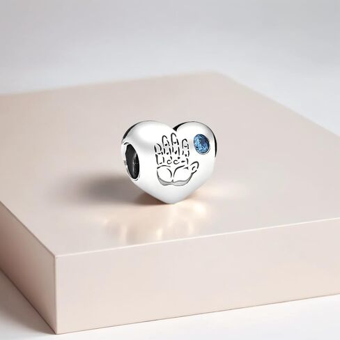 Silver Heart with Blue Accents Bracelet,Suitable for Gifting to Classmates, Friends, Lovers, Family, and Others on Holidays in Saudi Arabia