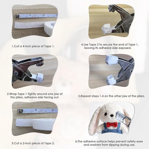 أداة العين الآمنة المعدنية من Geehouz للأميجورومي، مساعد آمن للعين لألعاب الكروشيه، متوافق مع قطر العمود 1-5 مم، مساعد حرفي متين لصنع القطيفة والأميجورومي in Kuwait