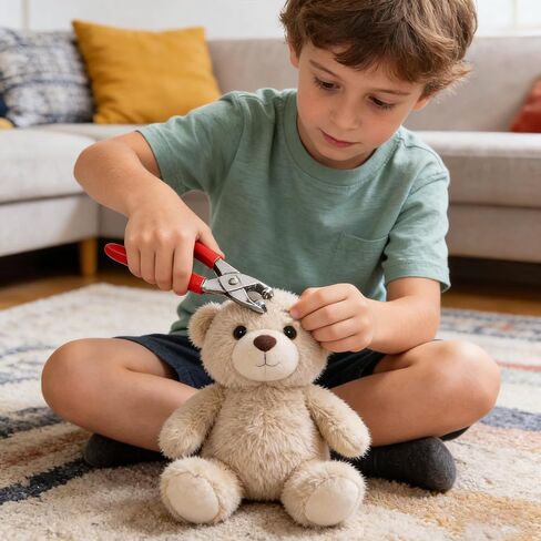 أداة العين الآمنة المعدنية من Geehouz للأميجورومي، مساعد آمن للعين لألعاب الكروشيه، متوافق مع قطر العمود 1-5 مم، مساعد حرفي متين لصنع القطيفة والأميجورومي in Kuwait