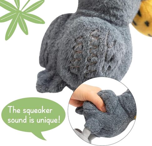Hollypet Squeaky Plush Stuffed Durable Dog Toys, Cute Puppy Chew Toys for Small, Medium and Large Breed Dogs, Shoebill in Saudi Arabia