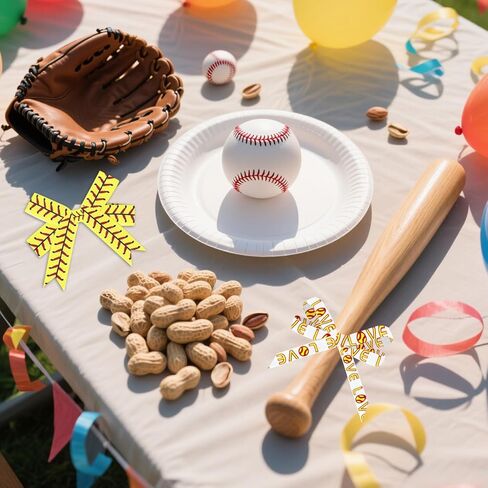 8 لفات 40 ياردة أشرطة كرة لينة رياضية للحرف اليدوية، 0.86 بوصة و0.39 بوصة عرض Grosgrain لفات شريط، شريط البيسبول الرياضي تحت عنوان للحرف اليدوية والخياطة وديكورات الحفلات in Kuwait