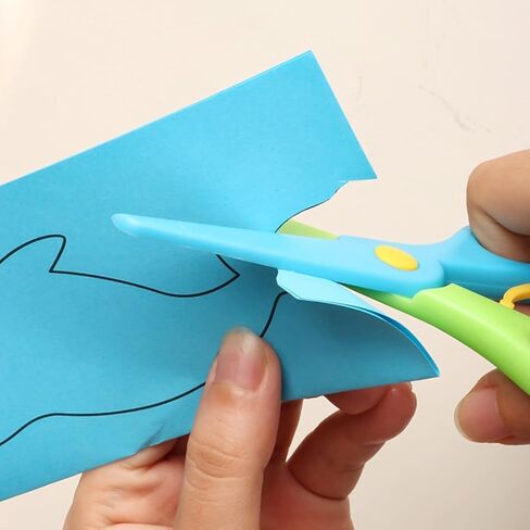 4 Pack Plastic Training Scissors, Safety Learning Scissors, Colorful Paper Craft Supplies Art Scissors in Saudi Arabia
